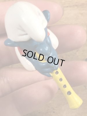 スマーフ　ビンテージ　PVCフィギュア　縦笛　70年代