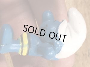 スマーフ　ビンテージ　PVCフィギュア　日向ぼっこ　70年代