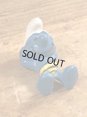 スマーフ　ビンテージ　PVCフィギュア　日向ぼっこ　70年代