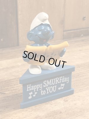 スマーフ　ビンテージ　PVCフィギュア　メッセージ　70年代