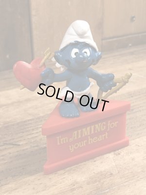 スマーフ　ビンテージ　PVCフィギュア　台付き　70年代