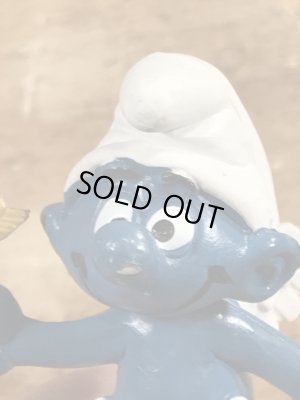 スマーフ　ビンテージ　PVCフィギュア　台付き　70年代