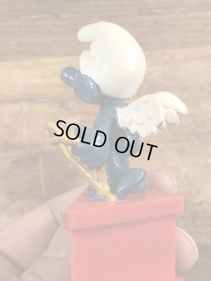 スマーフ　ビンテージ　PVCフィギュア　台付き　70年代