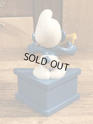 Smurf　ヴィンテージ　PVCフィギュア　台付き　70’s