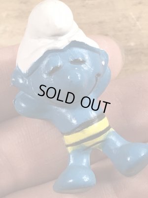 スマーフ　ビンテージ　PVCフィギュア　日向ぼっこ　70年代