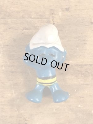 スマーフ　ビンテージ　PVCフィギュア　日向ぼっこ　70年代