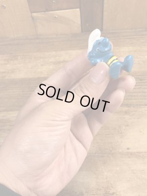 スマーフ　ビンテージ　PVCフィギュア　日向ぼっこ　70年代