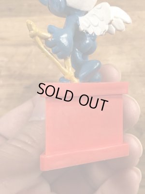 Smurf　ヴィンテージ　PVCフィギュア　メッセージ　70’s