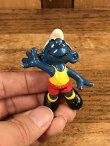 Schleich Super Smurf “Basketball” PVC Figure　スーパースマーフ　ビンテージ　PVCフィギュア　80年代