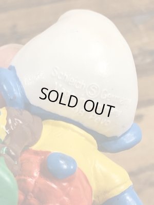 90’sのゴルフをしているSmurfのヴィンテージのPVC製フィギュア