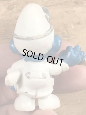 70年代頃のドクターのスマーフのビンテージのPVCフィギュア