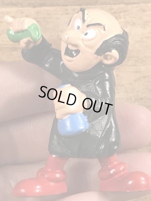 80年代頃のスマーフのガーガメルのビンテージのPVCフィギュア