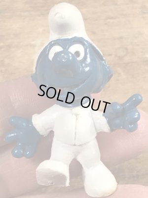 60年代頃のアストロノーツのスマーフのビンテージのPVCフィギュア