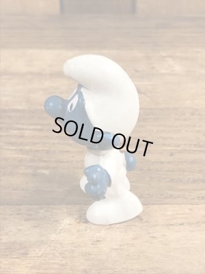 60’sのアストロノーツのSmurfのヴィンテージのPVC製フィギュア