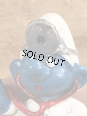 70年代頃のドクターのスマーフのビンテージのPVCフィギュア