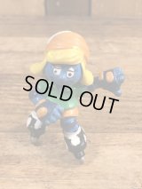 Schleich Smurfette “Roller Blade” PVC Figure　スマーフェット　ビンテージ　PVCフィギュア　90年代