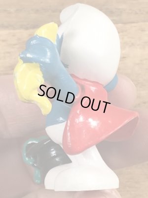 70年代頃のマジシャンのスマーフのビンテージのPVCフィギュア