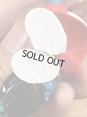 70’sのマジシャンのスマーフのヴィンテージのPVC製フィギュア