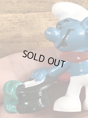 70年代頃のマジシャンのスマーフのビンテージのPVCフィギュア