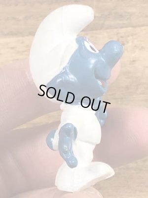 60’sのアストロノーツのSmurfのヴィンテージのPVC製フィギュア