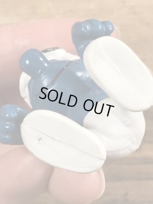 70’sのゴーグルをしたスーパースマーフのヴィンテージのPVC製フィギュア