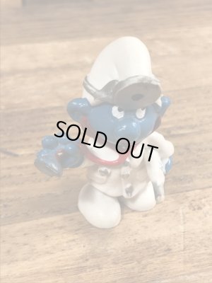 70年代頃のドクターのスマーフのビンテージのPVCフィギュア