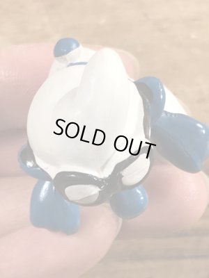 70年代頃のゴーグルをしたスーパースマーフのビンテージのPVCフィギュア