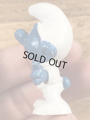 60’sのアストロノーツのSmurfのヴィンテージのPVC製フィギュア