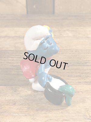 70年代頃のマジシャンのスマーフのビンテージのPVCフィギュア