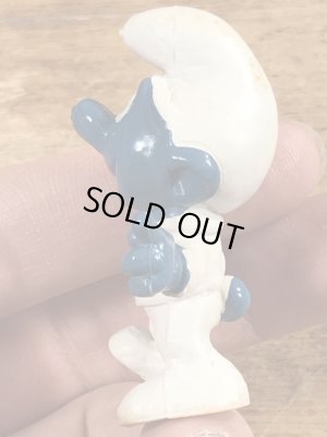 60’sのアストロノーツのスマーフのヴィンテージのPVC製フィギュア