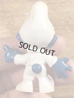 60年代頃のアストロノーツのスマーフのビンテージのPVCフィギュア