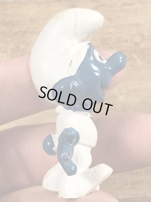 60’sのアストロノーツのスマーフのヴィンテージのPVC製フィギュア