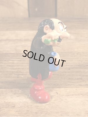 80年代頃のスマーフのガーガメルのビンテージのPVCフィギュア