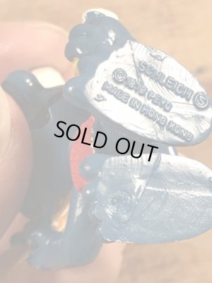 70’sの体を洗っているスマーフのヴィンテージのPVC製フィギュア