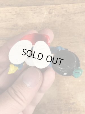 70’sのマジシャンのスマーフのヴィンテージのPVC製フィギュア