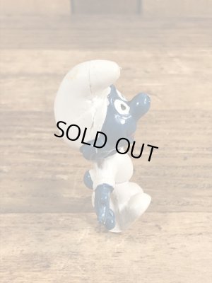 60年代頃のアストロノーツのスマーフのビンテージのPVCフィギュア