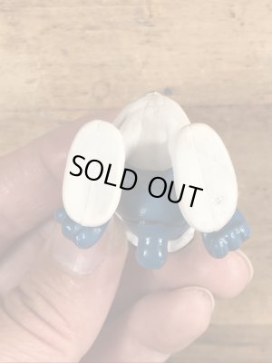 70’sのゴーグルをしたスーパースマーフのヴィンテージのPVC製フィギュア