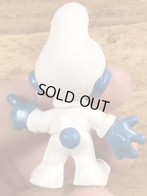 60年代頃のアストロノーツのスマーフのビンテージのPVCフィギュア