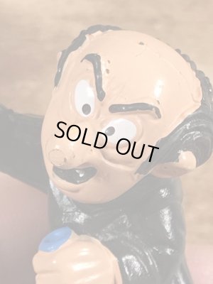 80年代頃のスマーフのガーガメルのビンテージのPVCフィギュア