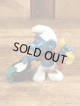 Schleich Smurf “Magician” PVC Figure　スマーフ　ビンテージ　PVCフィギュア　70年代