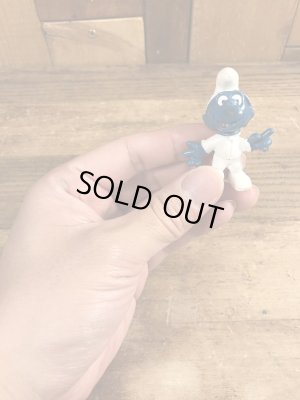 60’sのアストロノーツのスマーフのヴィンテージのPVC製フィギュア