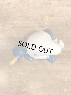 70年代頃のお風呂に入っているスマーフのビンテージのPVCフィギュア