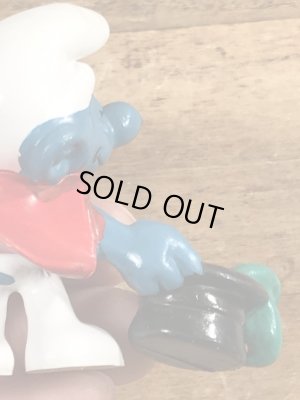 70年代頃のマジシャンのスマーフのビンテージのPVCフィギュア