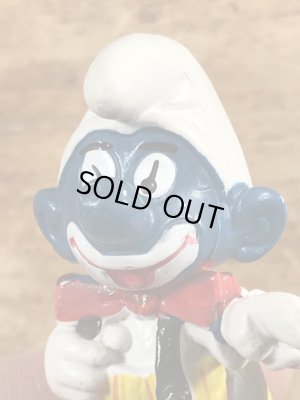 70年代頃のピエロのスマーフのビンテージのPVCフィギュア