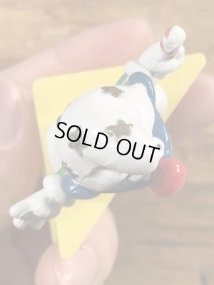 70年代頃のピエロのスマーフのビンテージのPVCフィギュア