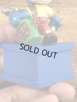 80’sのゴルフをしているスマーフのヴィンテージのPVC製フィギュア