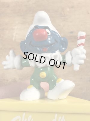 70年代頃のピエロのスマーフのビンテージのPVCフィギュア