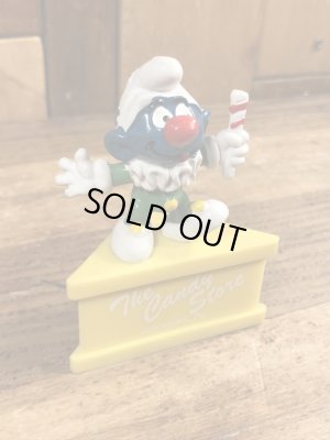 70年代頃のピエロのスマーフのビンテージのPVCフィギュア