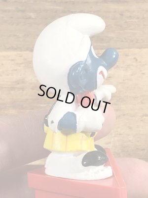 70年代頃のピエロのスマーフのビンテージのPVCフィギュア