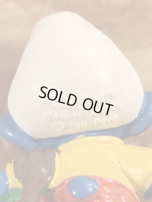 80年代頃のゴルフをしているスマーフのビンテージのPVCフィギュア